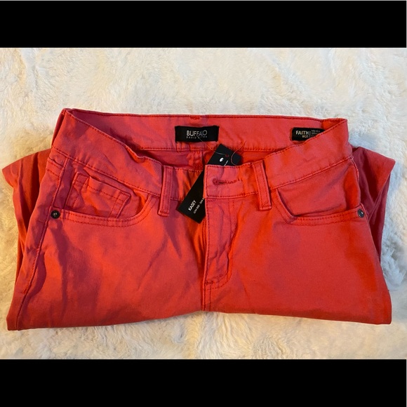 Original Buffalo Mid rise skinny jeans pink/orange NWT by David Bitton - Picture 7 of 16